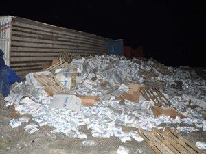 Aksaray'da TIR devrildi: 1 yaralı