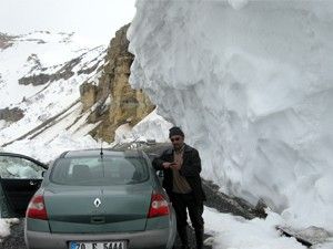 Başyayla'da çığ tehlikesi
