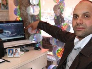 Akülü araba hırsızı güvenlik kamerasında