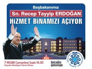Başbakan Erdoğan, Selçuklu hizmet binasını açacak