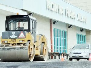 Havaalanının asfaltı yenileniyor