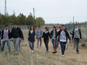 İçeriçumraya şehitler anısına bin fidan dikildi