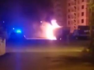 Eski Patronunun Kamyonunu Kundakladı