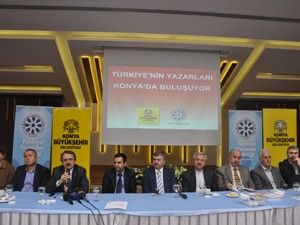 Türkiyenin yazarları Konyada buluştu