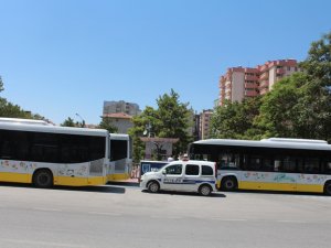 Belediye otobüsleri set oldu