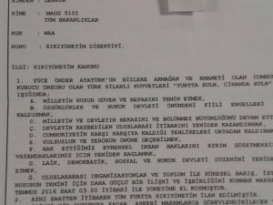 İşte darbe girişiminin belgesi