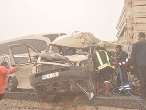 Konya'yı fırtına vuruyor, 100'lerce kaza var