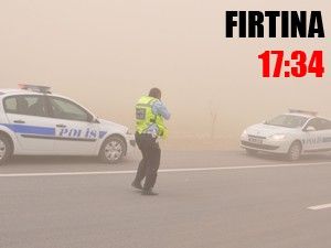 Fırtına Konyayı gece yarısı terkediyor