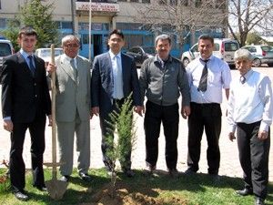 Ahırlı'da ağaçlandırma çalışması yapıldı