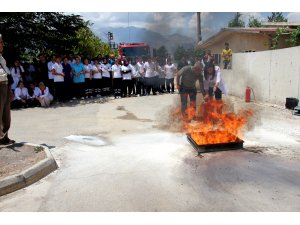 Yangın tatbikatı gerçekleştirildi