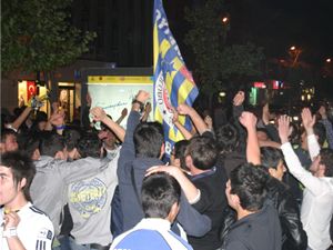 Konya'da taraftarlar arasında gerginlik