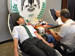 Atiker Konyaspor'da kan bağışı kampanyası