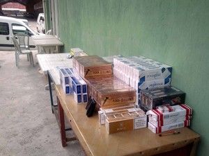 Seydişehir'de kaçak sigara ele geçirildi