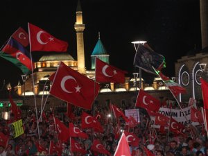 Konya’daki Demokrasi Nöbeti Coşkuyla Bitti