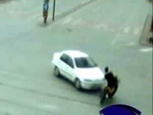 Konya'da mobese kaza görüntüleri