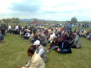 Kulu'da halk yağmur duasına çıktı