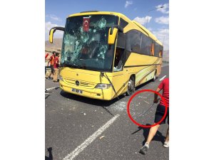 Beşiktaşlı taraftarların otobüsüne saldırdılar