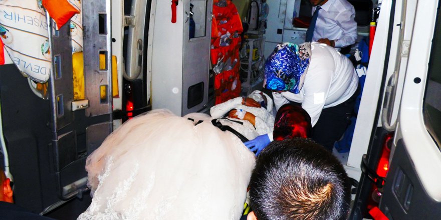 Yeni evli çifti şoke eden kaza!