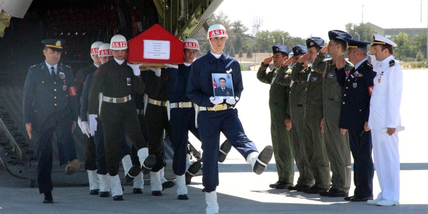 Şehit üsteğmenin naaşı Konya’ya getirildi