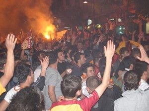 Konya'da taraftarlar arasında gerginlik