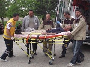 İki römork arasında kaldı