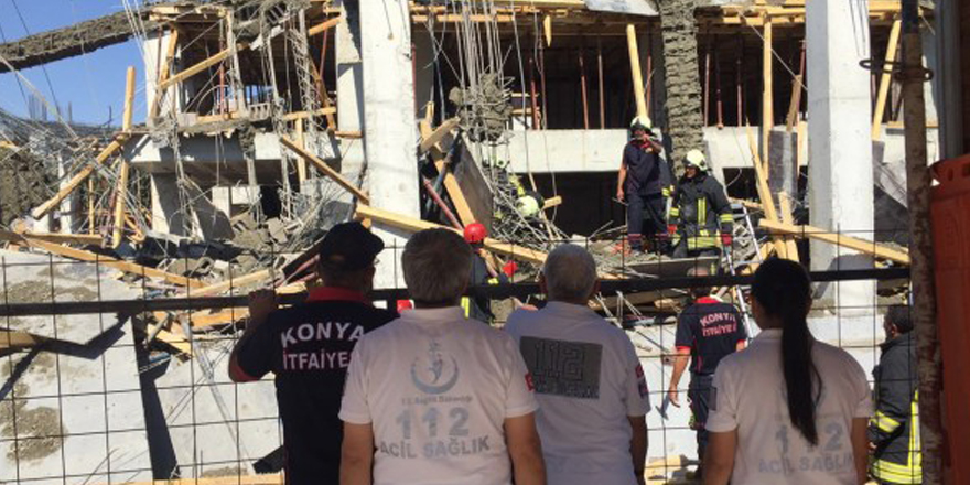 İNŞAATTA GÖCÜK: 1 ÖLÜ