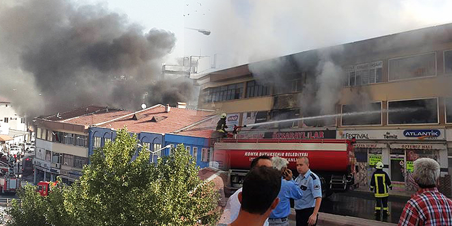 Piri Mehmet Paşa cami yanındaki halıcılarda yangın!