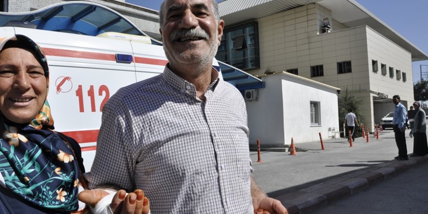 Acemi kasaplar hastanelik oldu