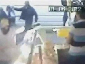 Cinayet anı güvenlik kamerasında