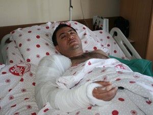 Uğurlama konvoyunda kaza