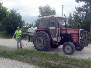 Adsız'da tehlikeli böceklerle mücadele