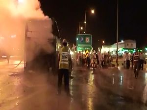 Seyir halindeyken yandı!