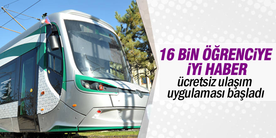 Ücretsiz ulaşım uygulaması başladı