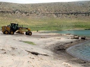 Acıgöl'de sahil düzenlemesi yapıldı