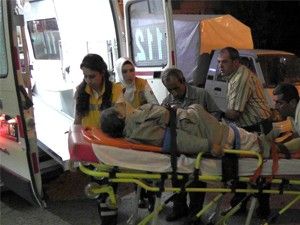 Otomobilin çarptığı kadın yaralandı