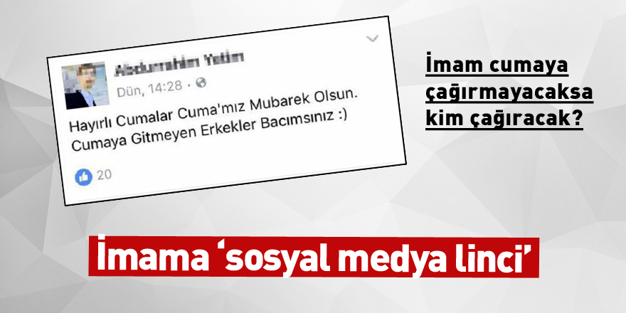 İmama sosyal medya linci