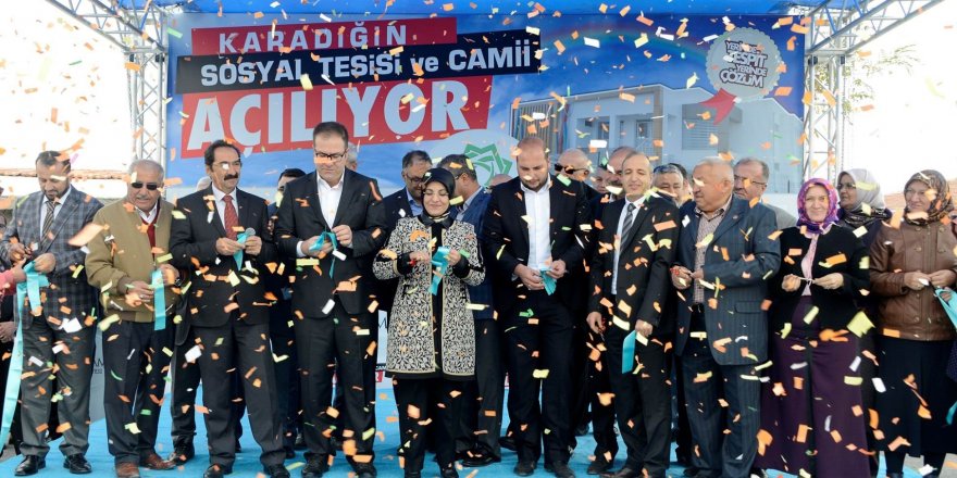 Karadiğin Sosyal Tesisi ve Camisi hizmete açıldı