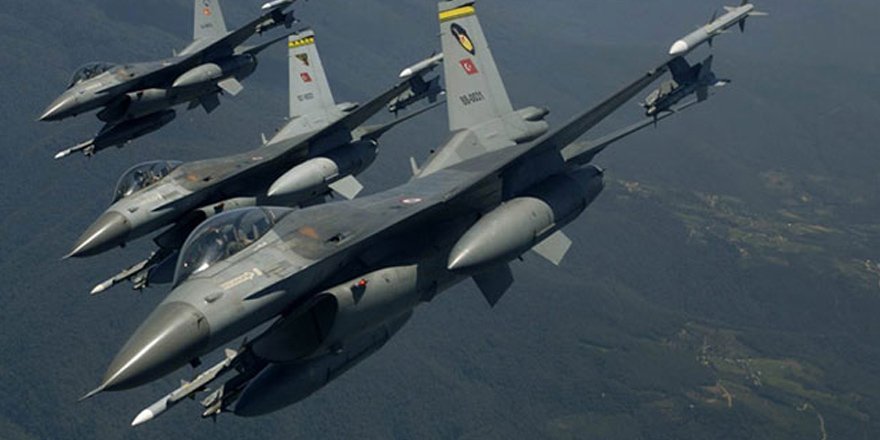 Türk jetleri PYD’yi vurdu