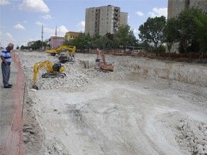 Karamanda köprülü kavşak çalışması