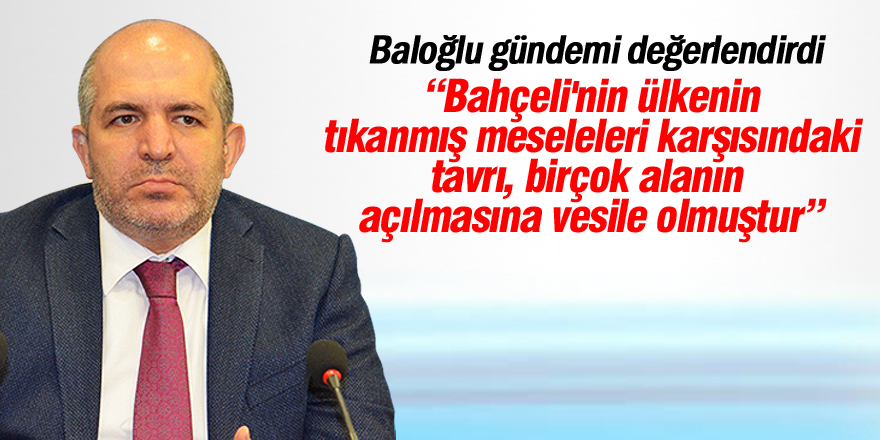 Baloğlu'dan Bahçeli'ye "başkanlık" teşekkürü