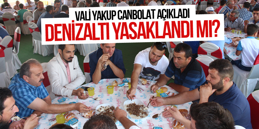 Düğünlerde denizaltı yasaklandı mı? Vali açıkladı