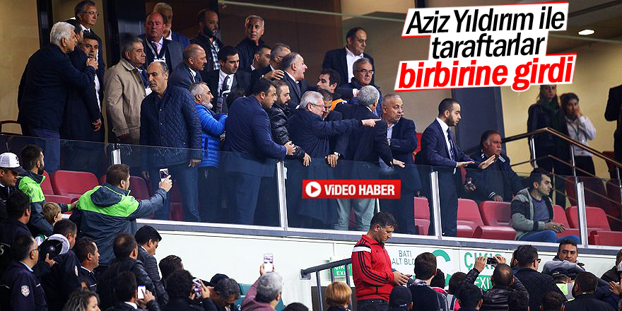 Aziz Yıldırım ile Konyaspor taraftarı arasında gerginlik