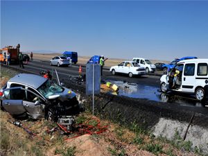 Aksaray'da trafik kazası: 2 ölü