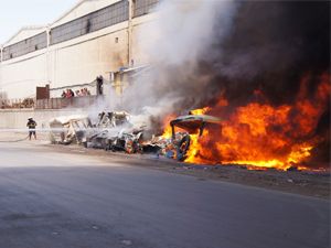 Zafer Sanayinde yangın