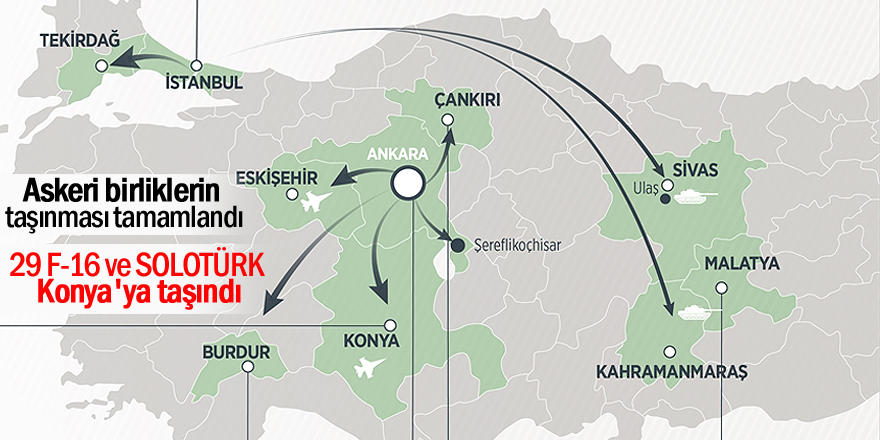 Askeri birliklerin taşınması tamamlandı