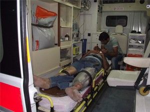 Otomobilin çarptığı şahıs yaralandı