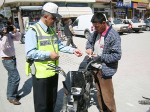 Ereğli'de motosiklet kontrolleri sıklaştırıldı