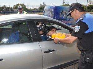 Sürücülere ceza değil, limonata