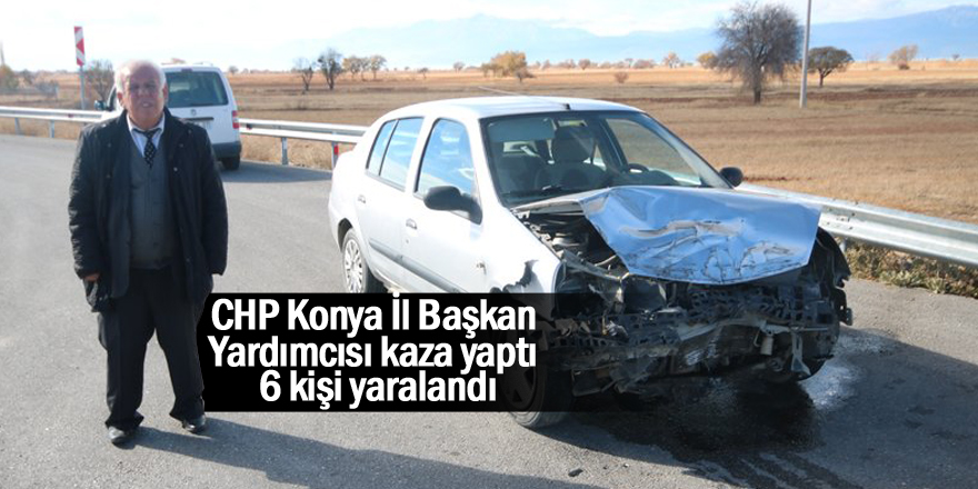 Konya'da iki otomobil çarpıştı: 6 yaralı