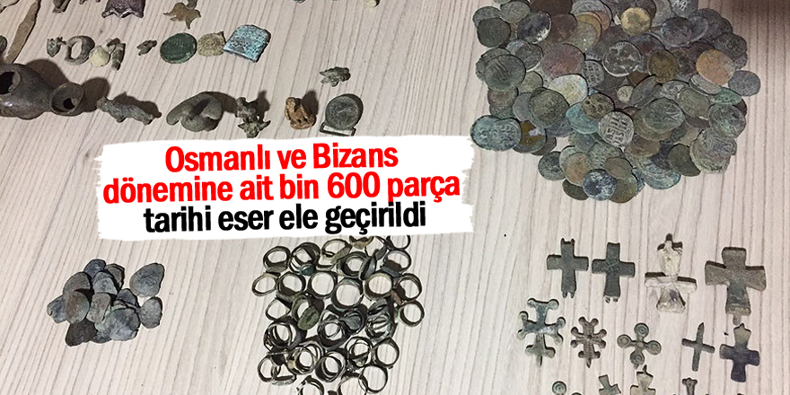 Konya’da bin 600 parça tarihi eser ele geçirildi